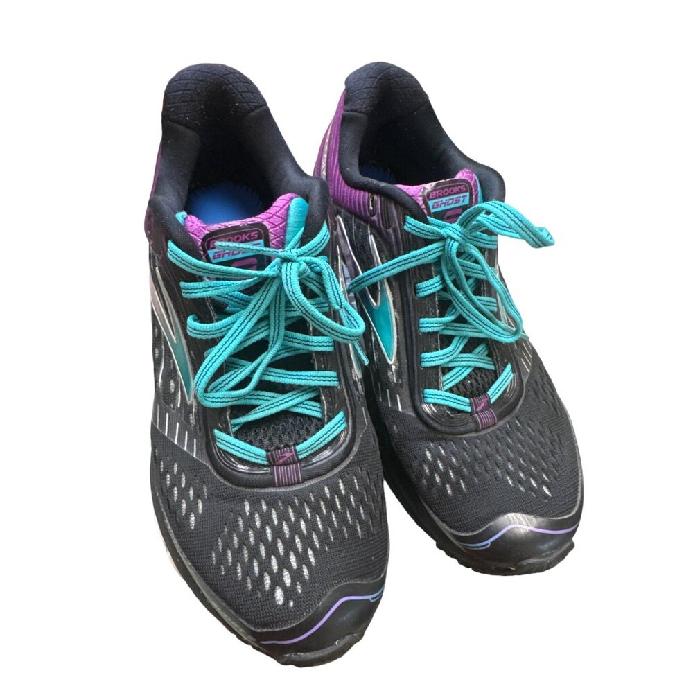 Brooks Ghost women’s black pink running shoes sneakers size 8 SKU 3824 - Picture 12 of 14